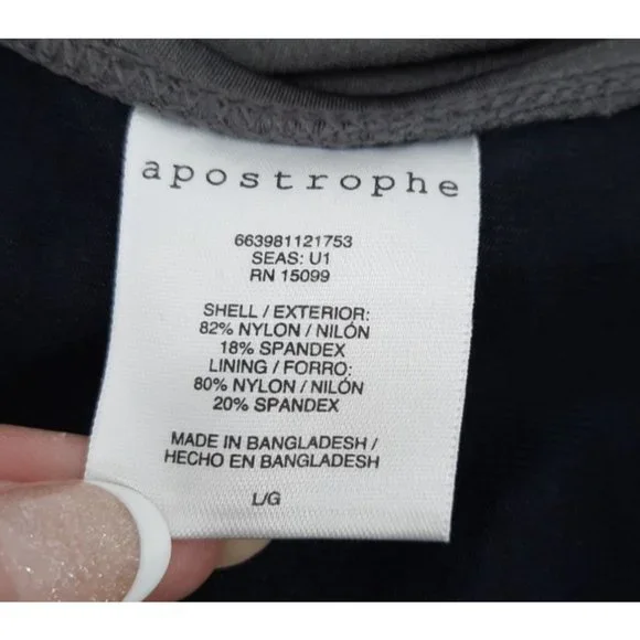 Y2K apostrophe Metallic Gray Cutout Halter Convertible Swimsuit Size L Backless - Picture 8 of 9